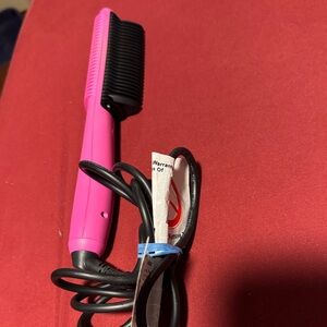 Pink Hair Straightening Comb